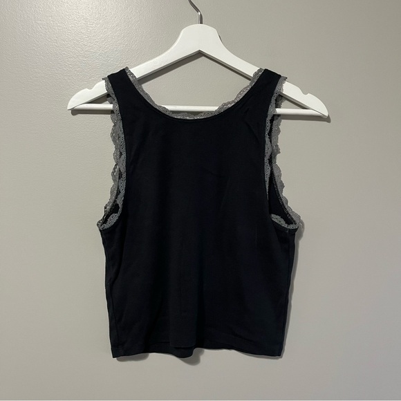 Hollister Lace Trim Crop Tank Top Beverly Hills California - Picture 6 of 8